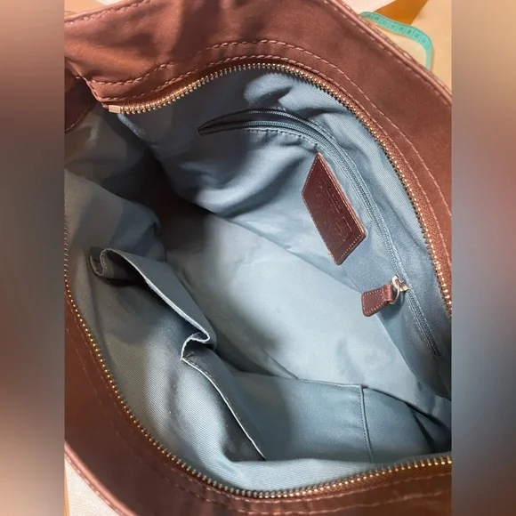 ‼️SPRING SALE Coach Chocolate 🍫 Brown Leather Zoe Hobo Shoulder Bag - Picture 16 of 17